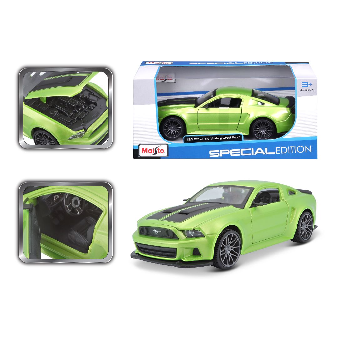 Maisto 1/24 SE 2014 Mustang Street Racer - Metallic Light Green