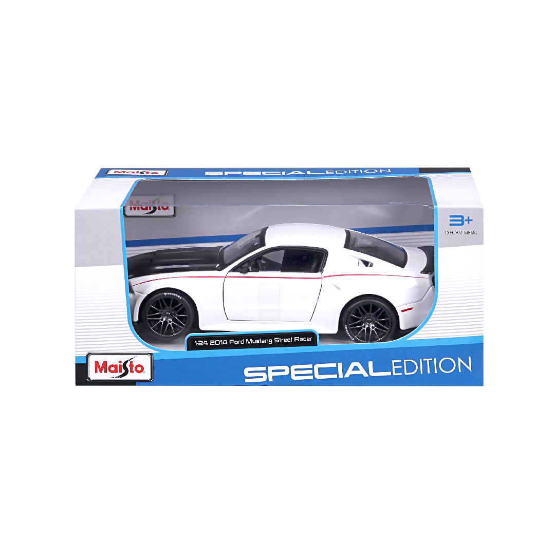 Maisto 1/24 SE 2014 Ford Mustang Street Racer - White