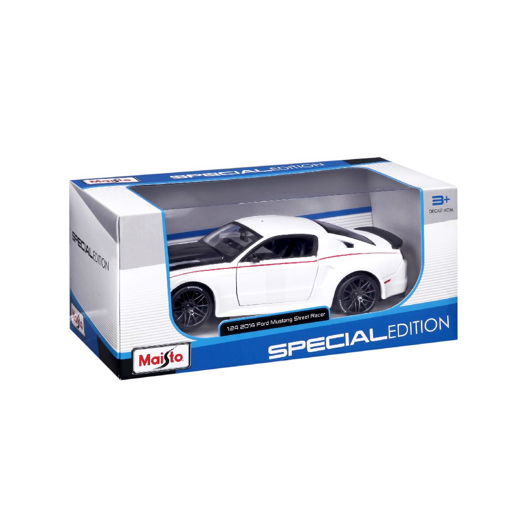 Maisto 1/24 SE 2014 Ford Mustang Street Racer - White