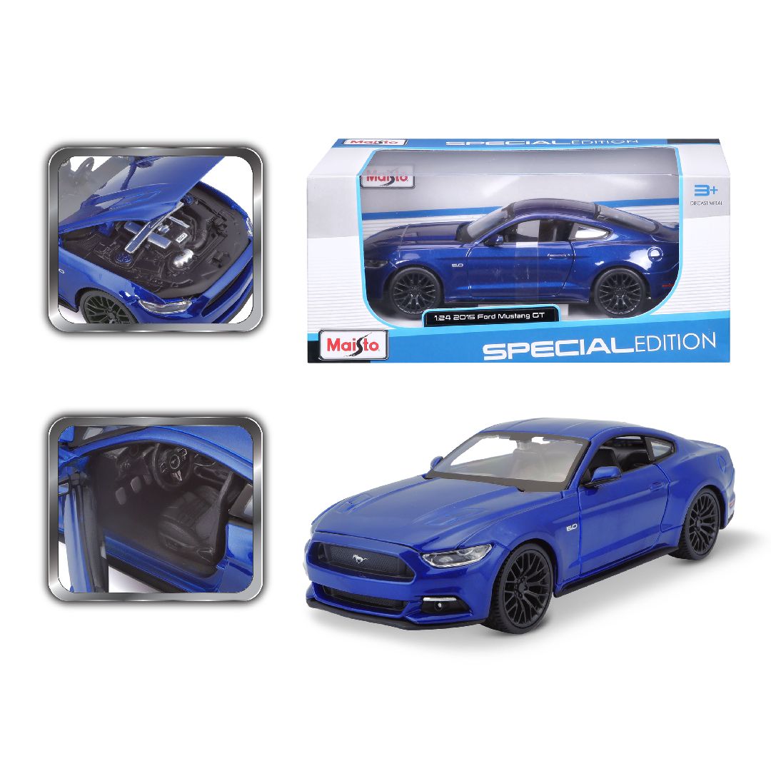 Maisto 1/24 SE 2015 Ford Mustang GT - Metallic Blue