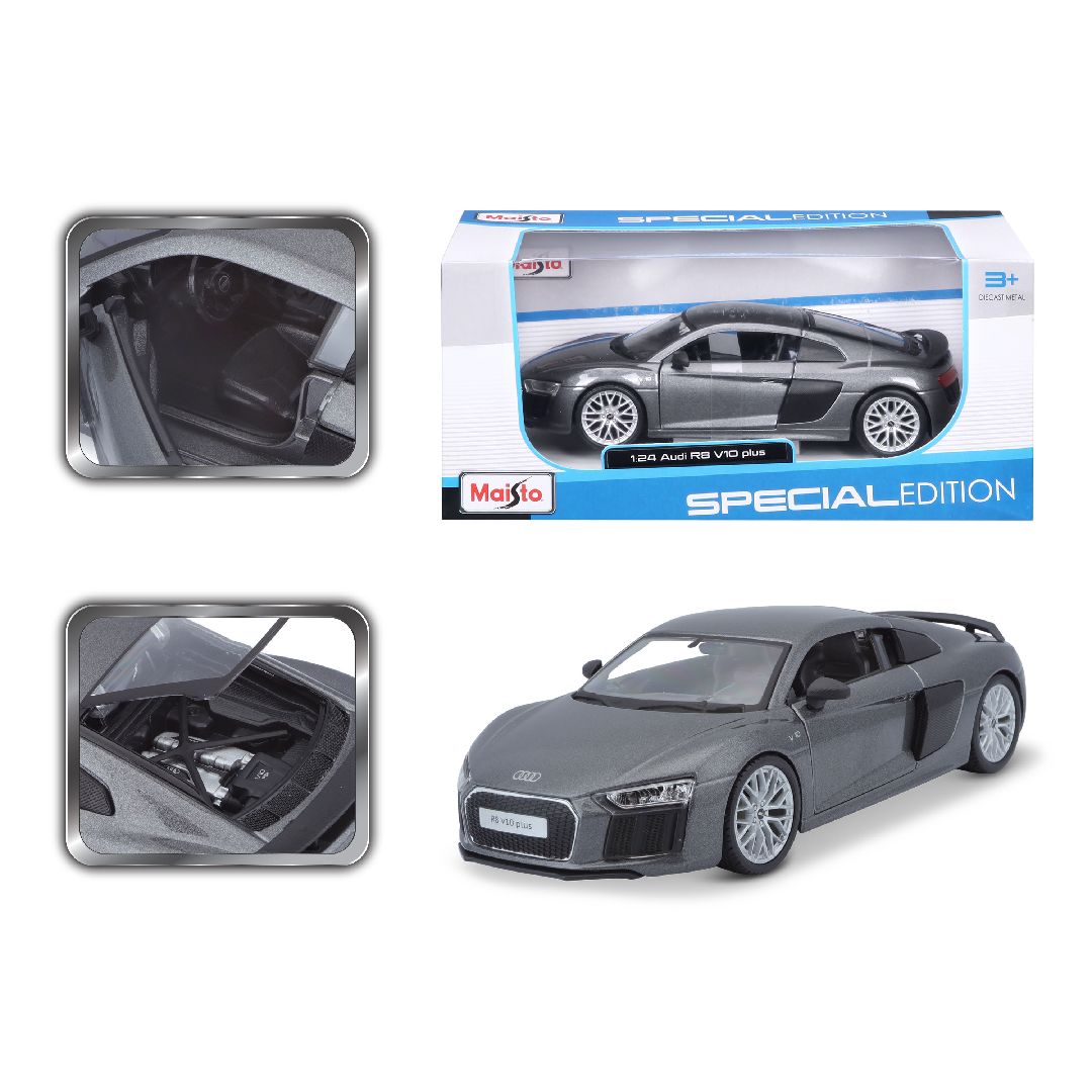 Maisto 1/24 SE Audi R8 V10 Plus - Grey