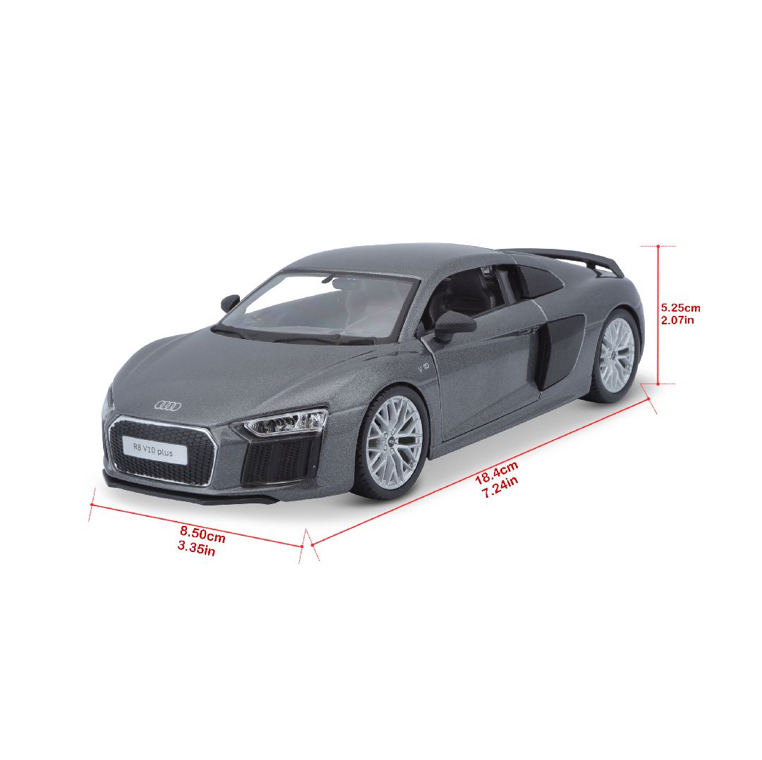 Maisto 1/24 SE Audi R8 V10 Plus - Grey