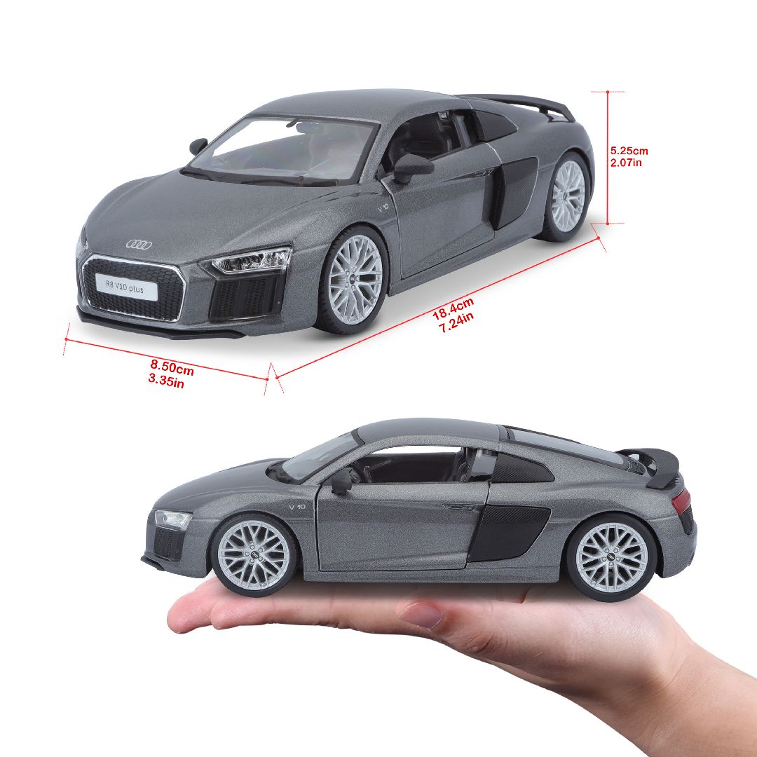 Maisto 1/24 SE Audi R8 V10 Plus - Grey