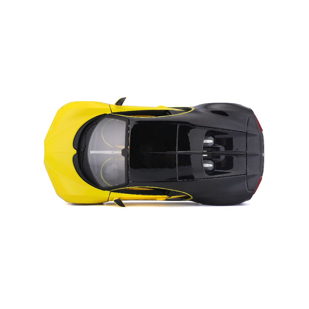 Maisto 1/24 SE Bugatti Chiron - Yellow/Black
