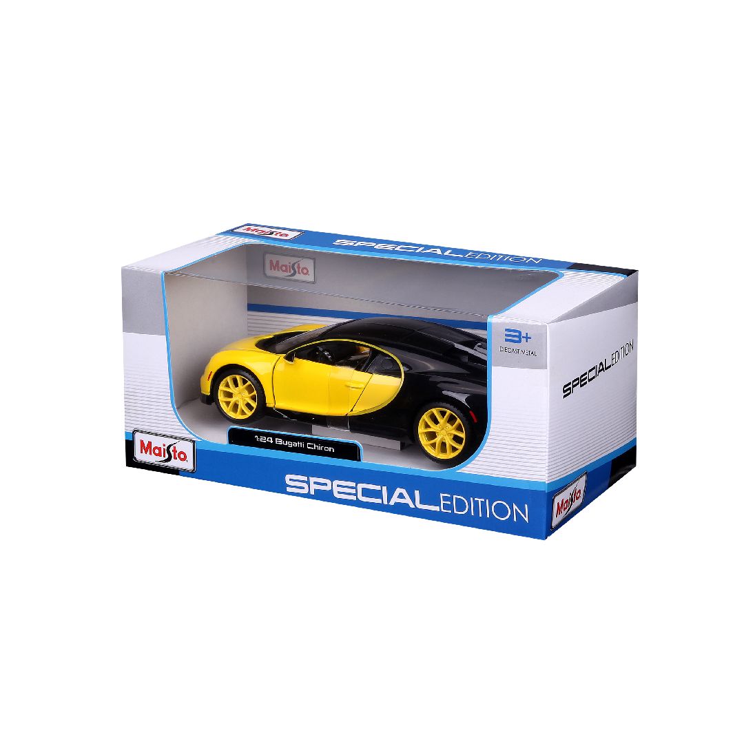 Maisto 1/24 SE Bugatti Chiron - Yellow/Black