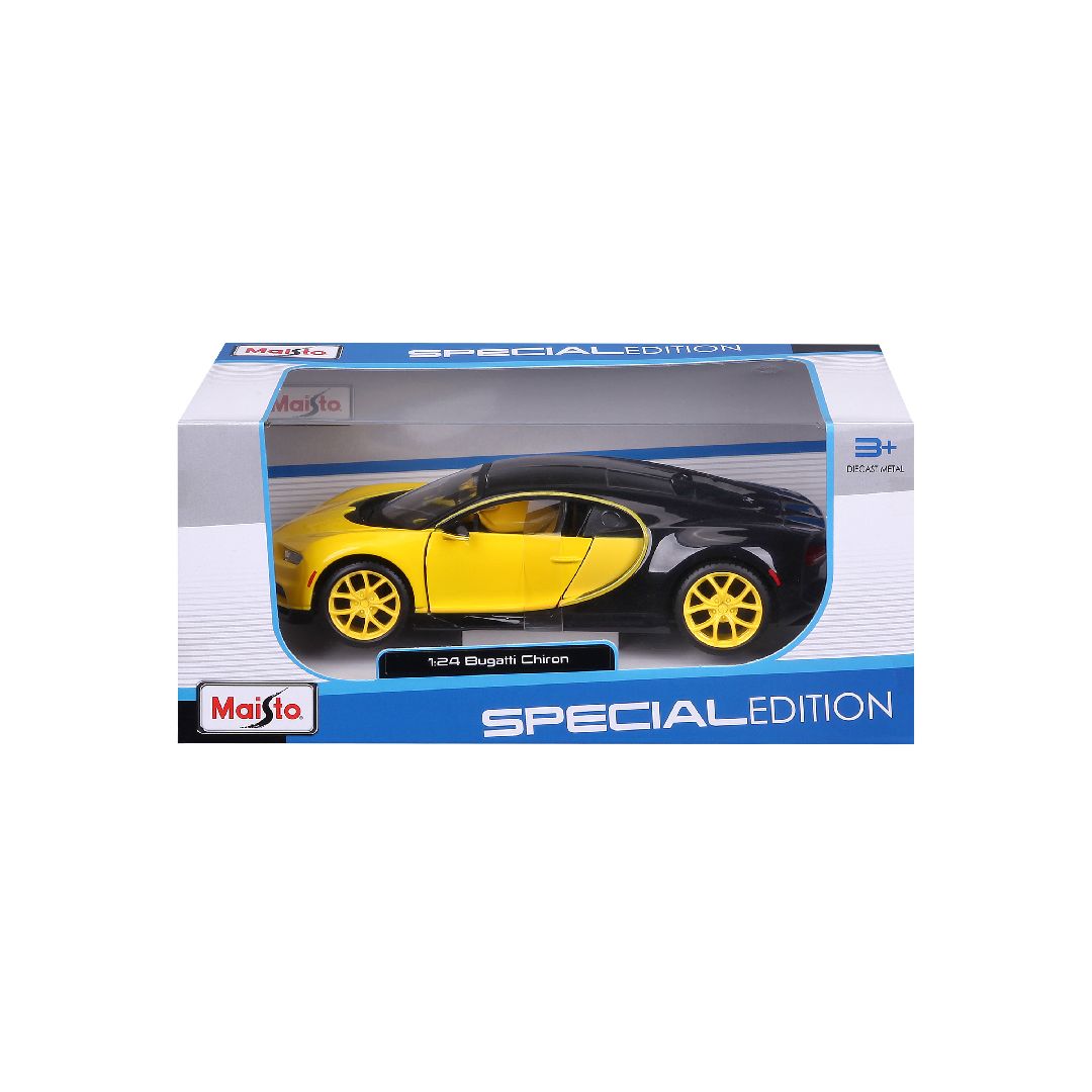 Maisto 1/24 SE Bugatti Chiron - Yellow/Black