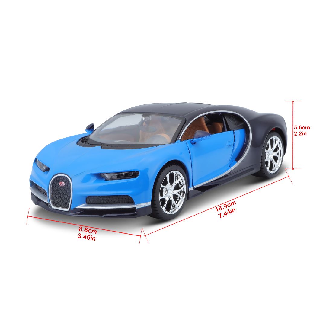 Maisto 1/24 SE Bugatti Chiron (Blue/Deep Blue)