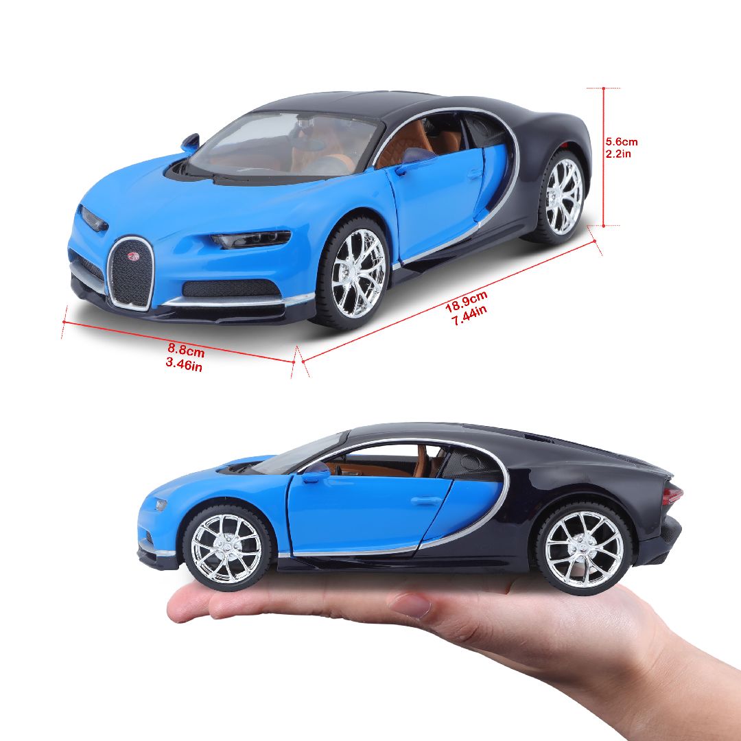 Maisto 1/24 SE Bugatti Chiron (Blue/Deep Blue)