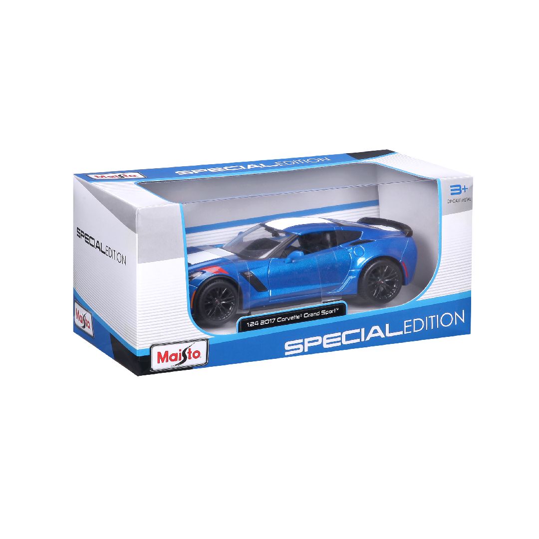 Maisto 1/24 SE 2017 Corvette Grand Sport - Metallic Blue
