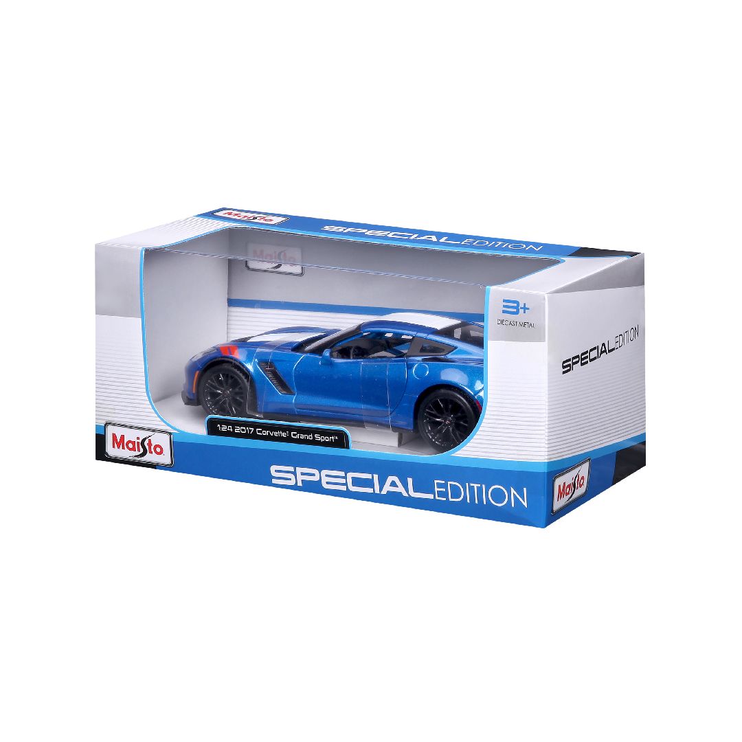 Maisto 1/24 SE 2017 Corvette Grand Sport - Metallic Blue
