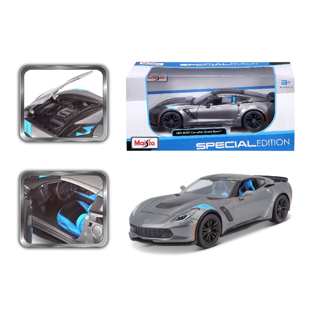 Maisto 1/24 SE 2017 Chevrolet Corvette Grand Sport (Grey)