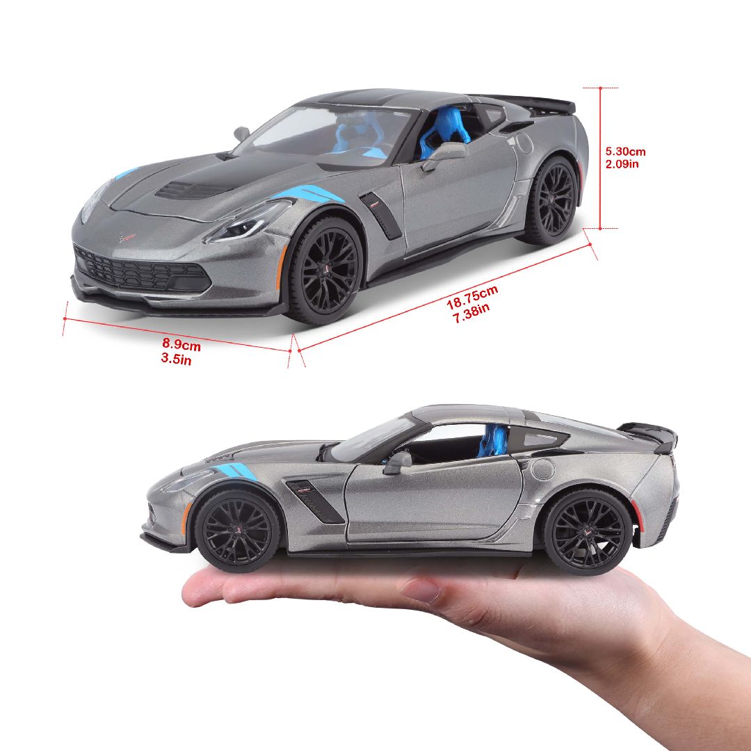 Maisto 1/24 SE 2017 Chevrolet Corvette Grand Sport (Grey)