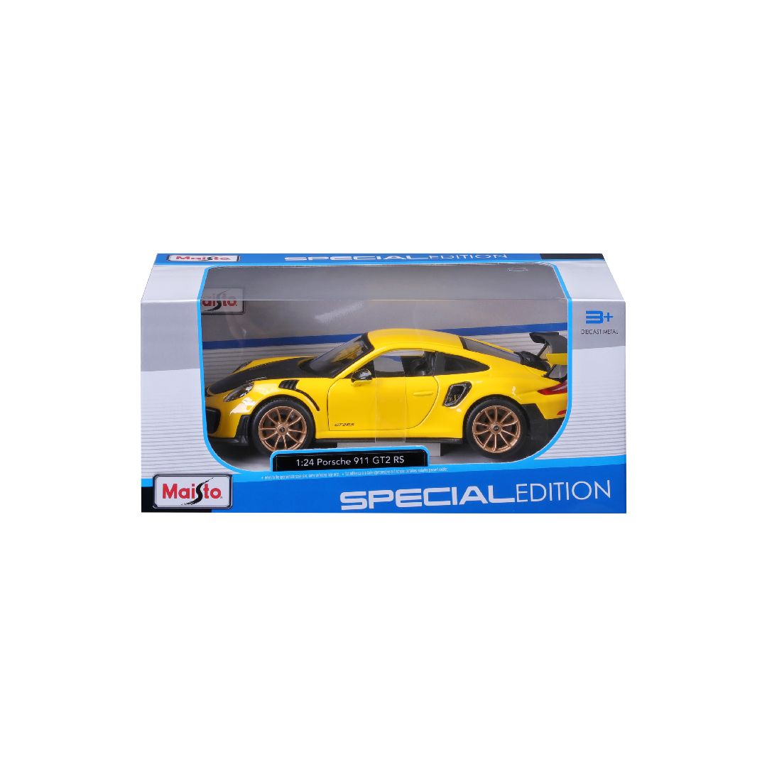 Maisto 1/24 SE 2018 Porsche 911 GT2 RS (Yellow/Black)