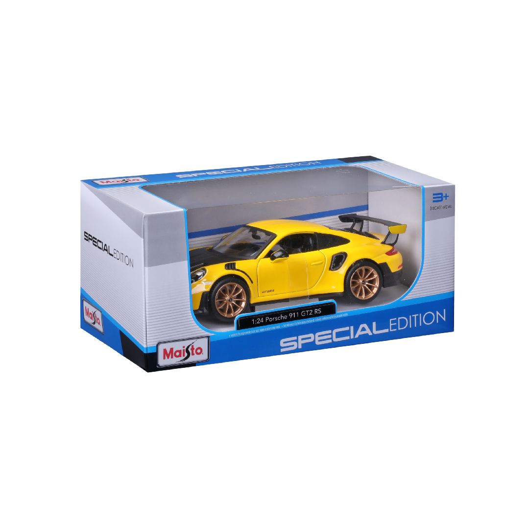 Maisto 1/24 SE 2018 Porsche 911 GT2 RS (Yellow/Black)