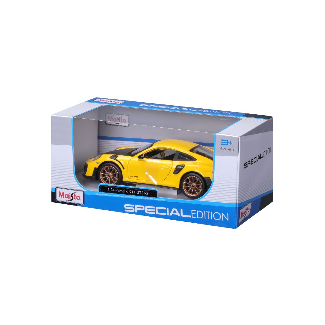 Maisto 1/24 SE 2018 Porsche 911 GT2 RS (Yellow/Black)