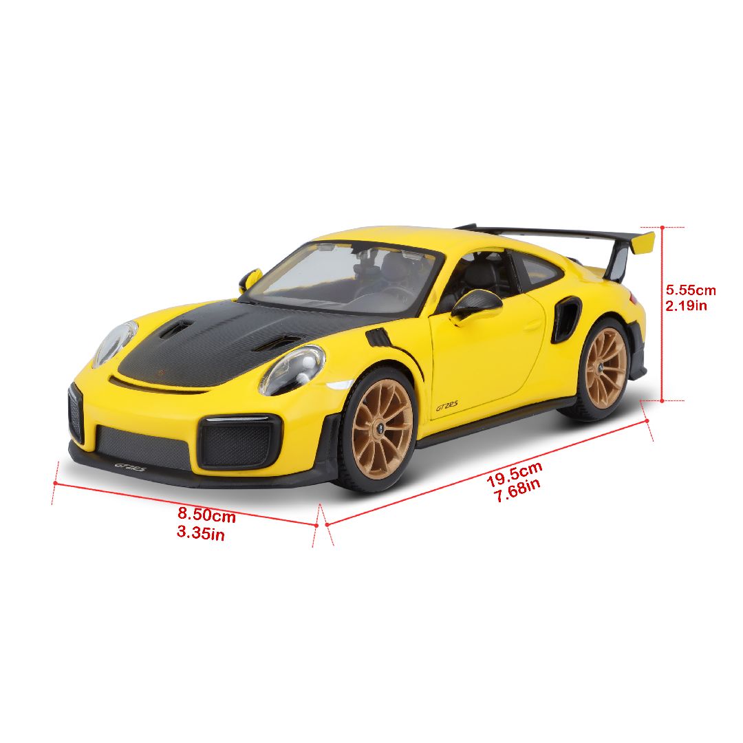 Maisto 1/24 SE 2018 Porsche 911 GT2 RS (Yellow/Black)