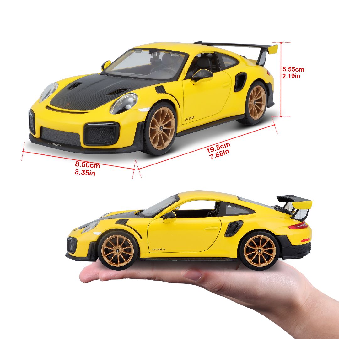 Maisto 1/24 SE 2018 Porsche 911 GT2 RS (Yellow/Black)