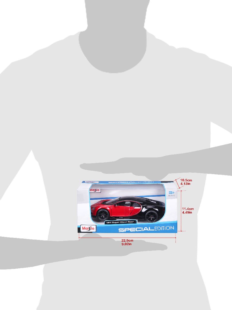Maisto 1/24 SE Bugatti Chiron Sport - Red #16