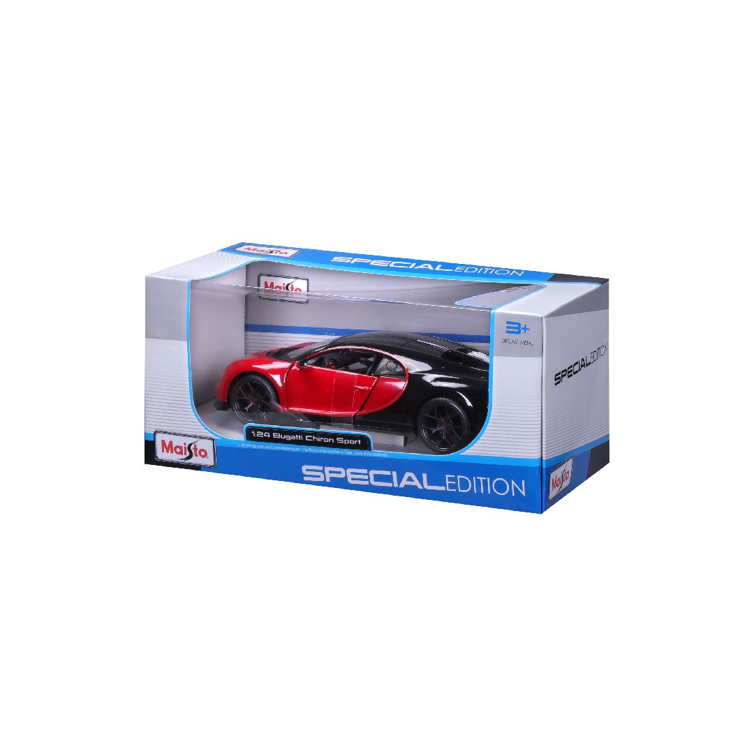 Maisto 1/24 SE Bugatti Chiron Sport - Red #16