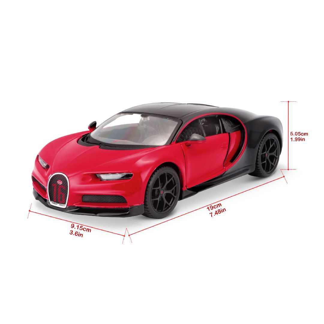 Maisto 1/24 SE Bugatti Chiron Sport - Red #16