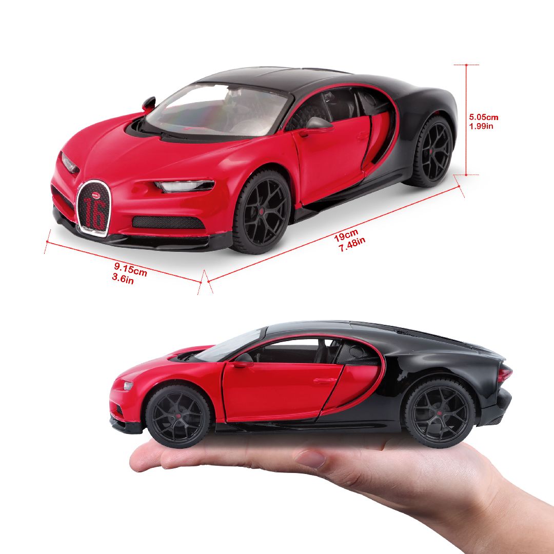 Maisto 1/24 SE Bugatti Chiron Sport - Red #16