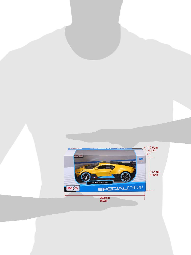 Maisto 1/24 SE Bugatti Divo - Yellow