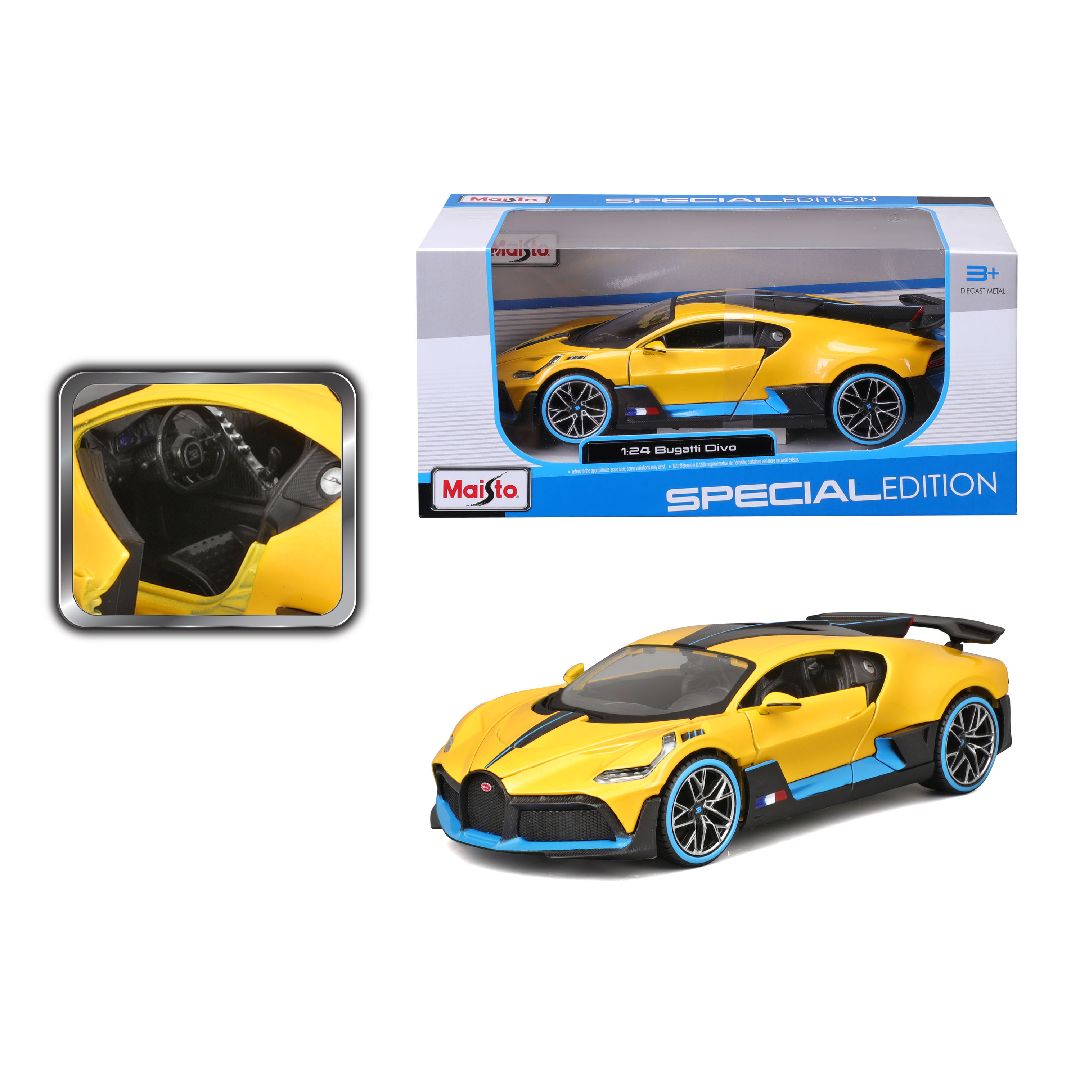 Maisto 1/24 SE Bugatti Divo - Yellow