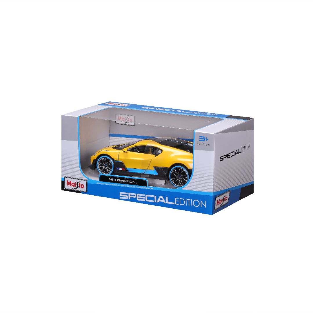 Maisto 1/24 SE Bugatti Divo - Yellow