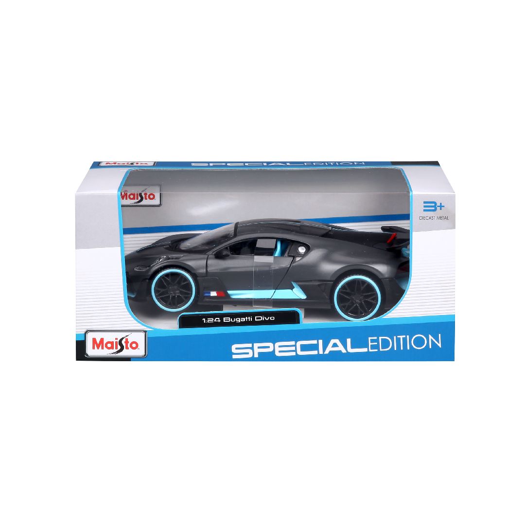 Maisto 1/24 SE Bugatti Divo (Charcoal/Blue)