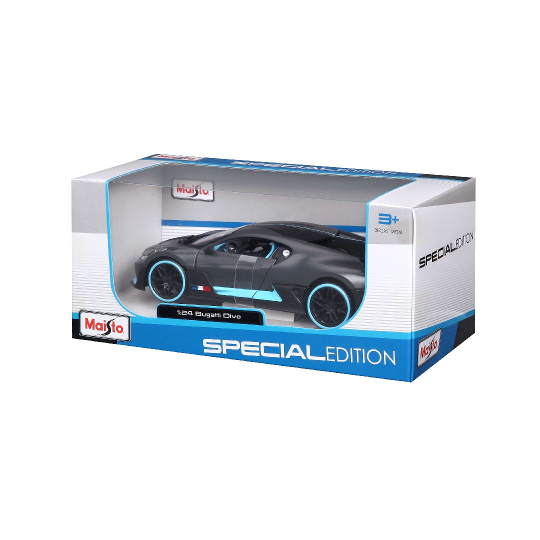 Maisto 1/24 SE Bugatti Divo (Charcoal/Blue)