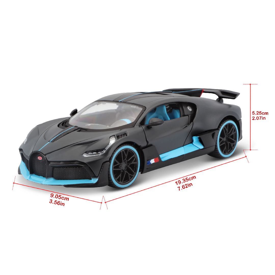 Maisto 1/24 SE Bugatti Divo (Charcoal/Blue)