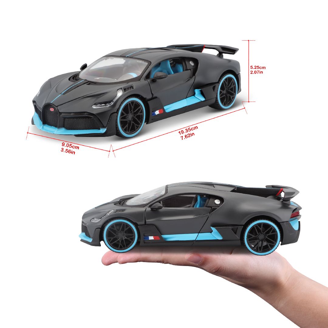Maisto 1/24 SE Bugatti Divo (Charcoal/Blue)