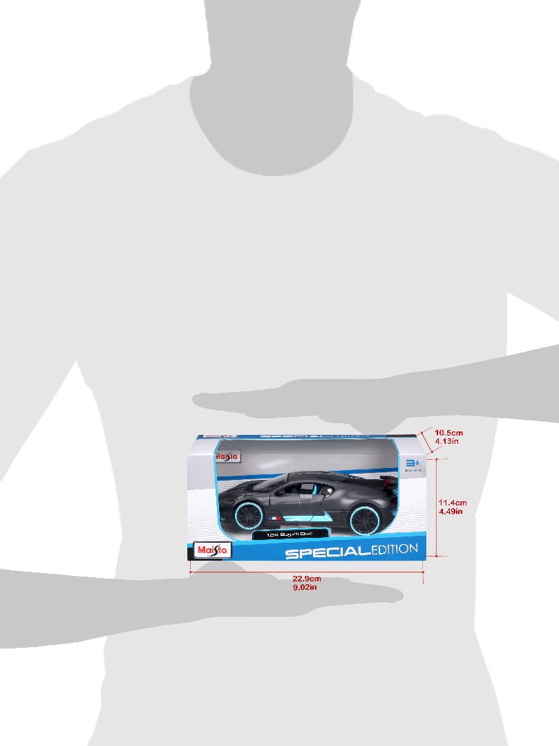 Maisto 1/24 SE Bugatti Divo (Charcoal/Blue)