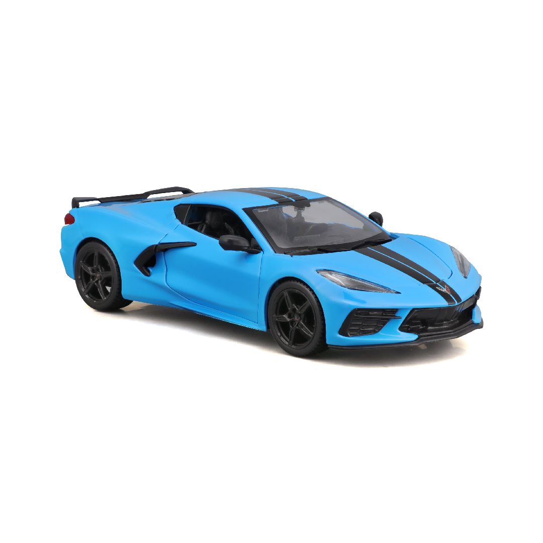 Maisto 1/24 SE 2020 Corvette Stingray Z51 - Blue W/Blk Stripe