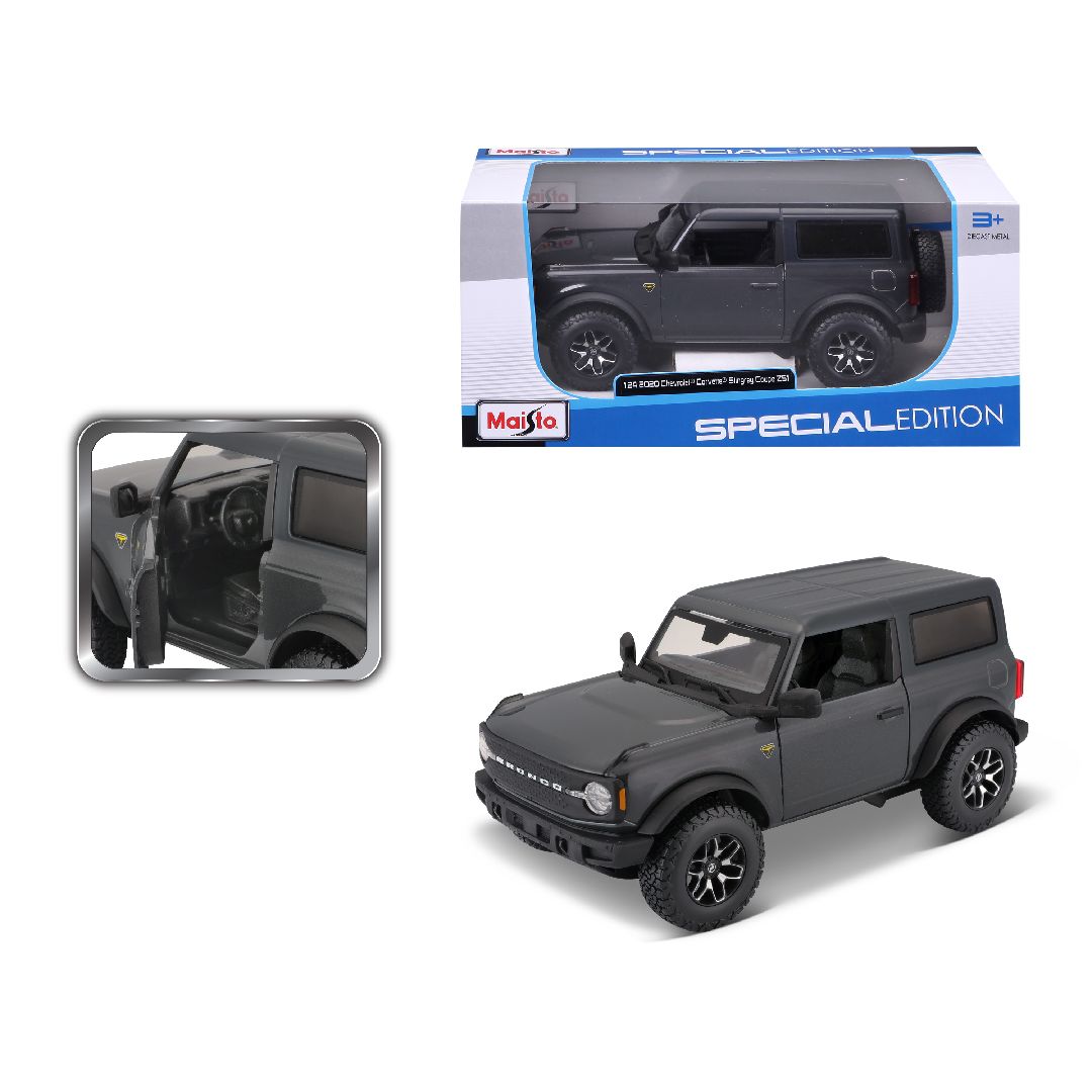 Maisto 1/24 SE 2021 Ford Bronco Badlands 2 dr. - Grey