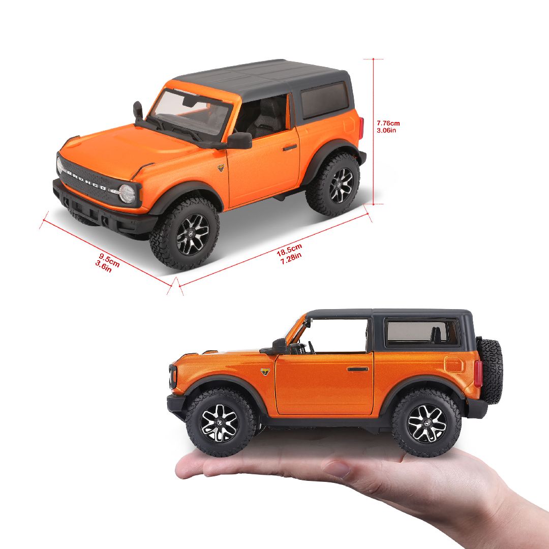 Maisto 1/24 SE 2021 Ford Bronco Badlands 2 dr. - Orange