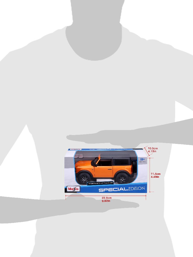 Maisto 1/24 SE 2021 Ford Bronco Badlands 2 dr. - Orange