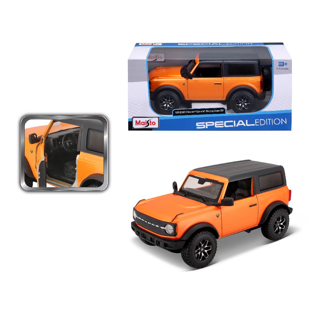 Maisto 1/24 SE 2021 Ford Bronco Badlands 2 dr. - Orange
