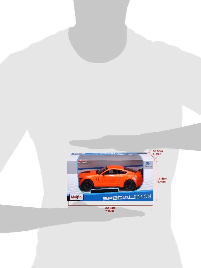 Maisto 1/24 SE 2020 Mustang Shelby GT500 (Orange)