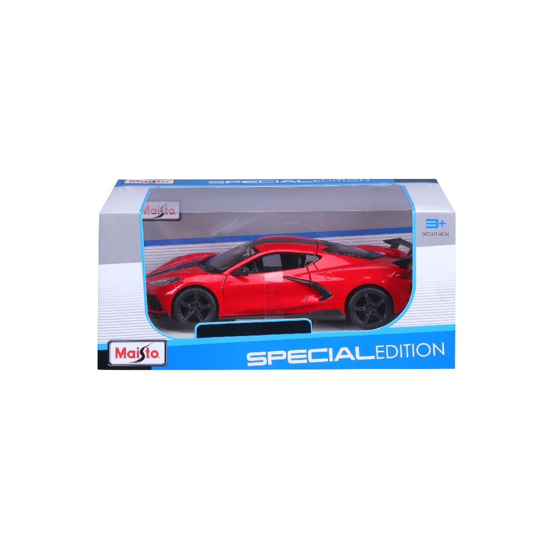 Maisto 1/24 SE 2020 Corvette Stingray Coupe High wing - Red
