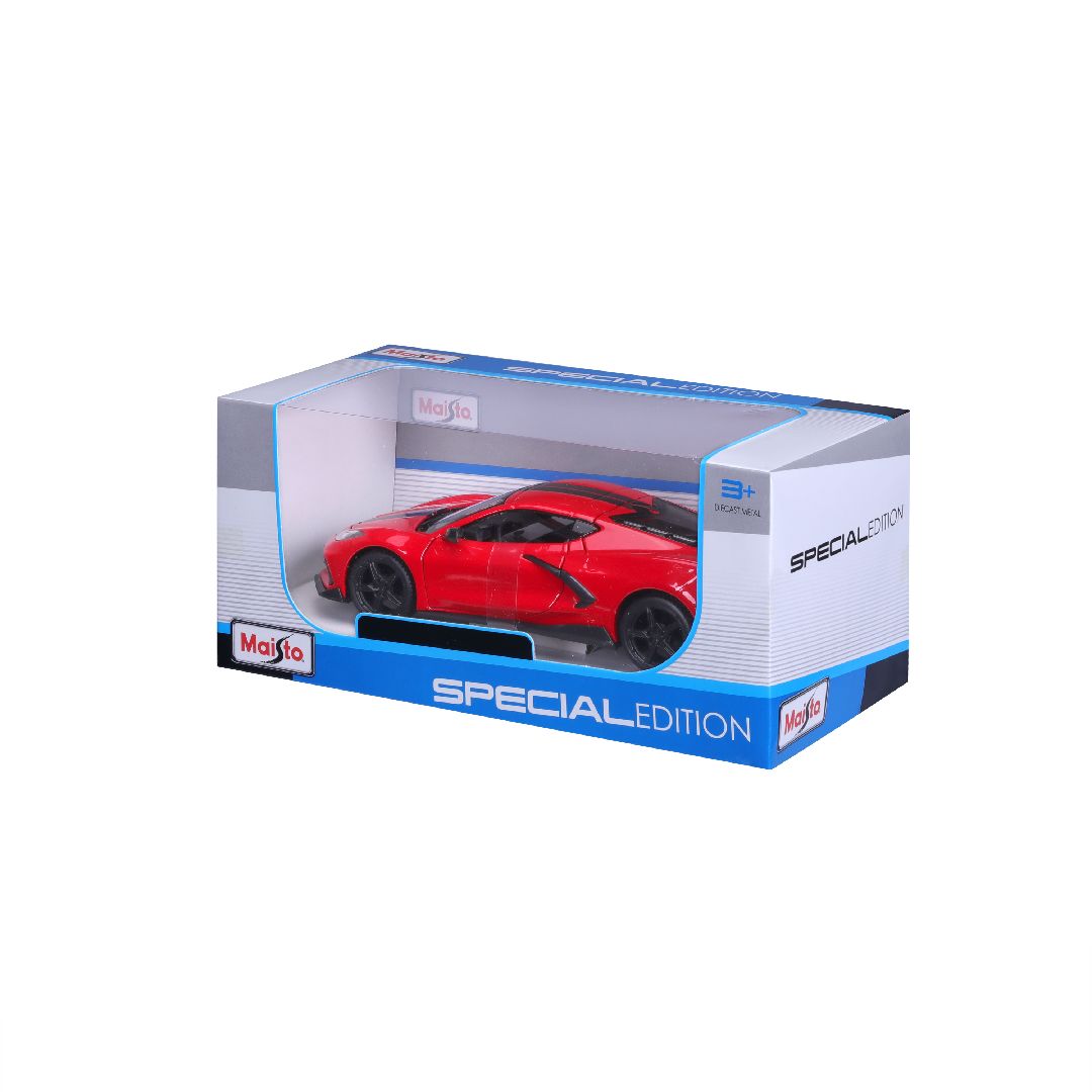 Maisto 1/24 SE 2020 Corvette Stingray Coupe High wing - Red