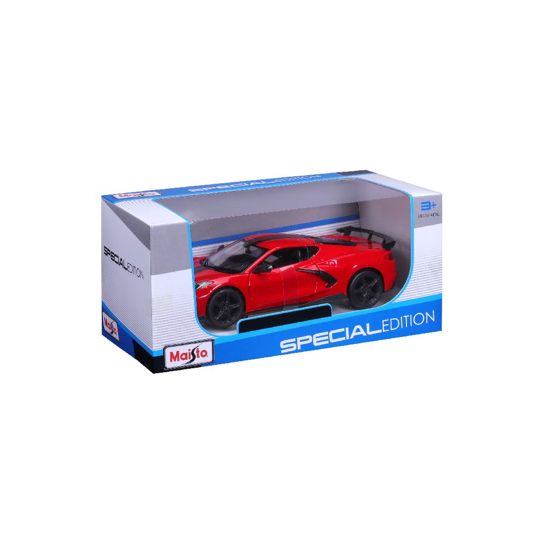 Maisto 1/24 SE 2020 Corvette Stingray Coupe High wing - Red