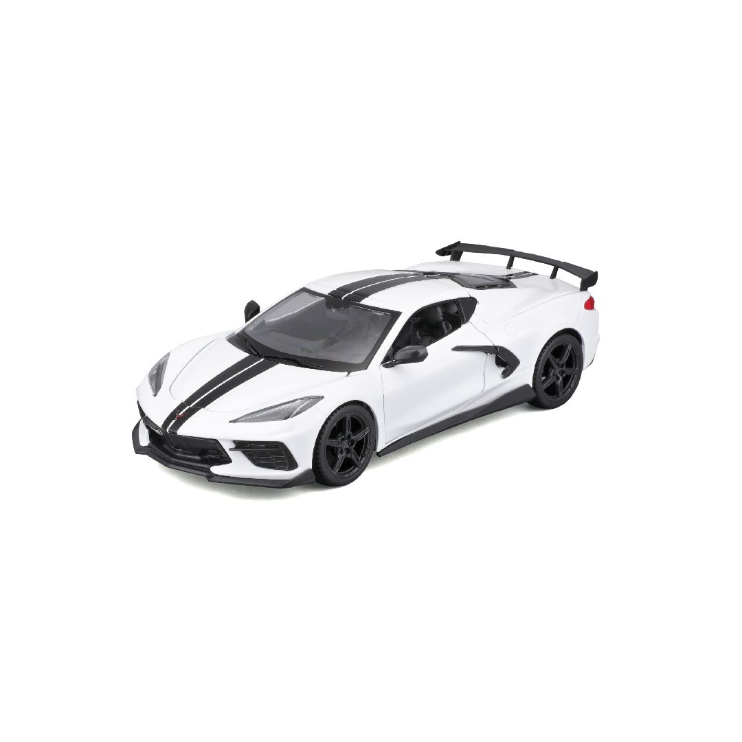 Maisto 1/24 SE 2020 Corvette Stingray Coupe High wing - White