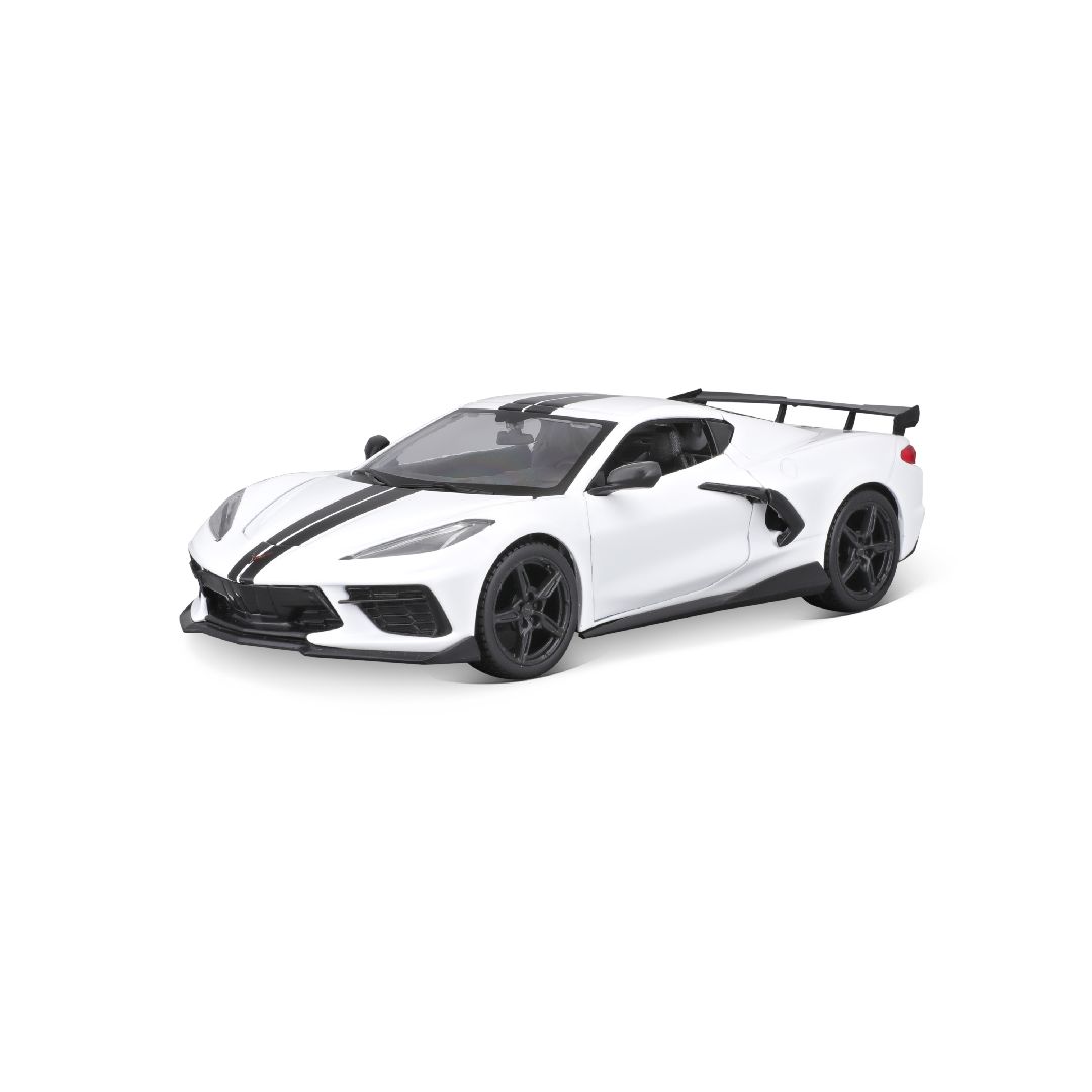 Maisto 1/24 SE 2020 Corvette Stingray Coupe High wing - White