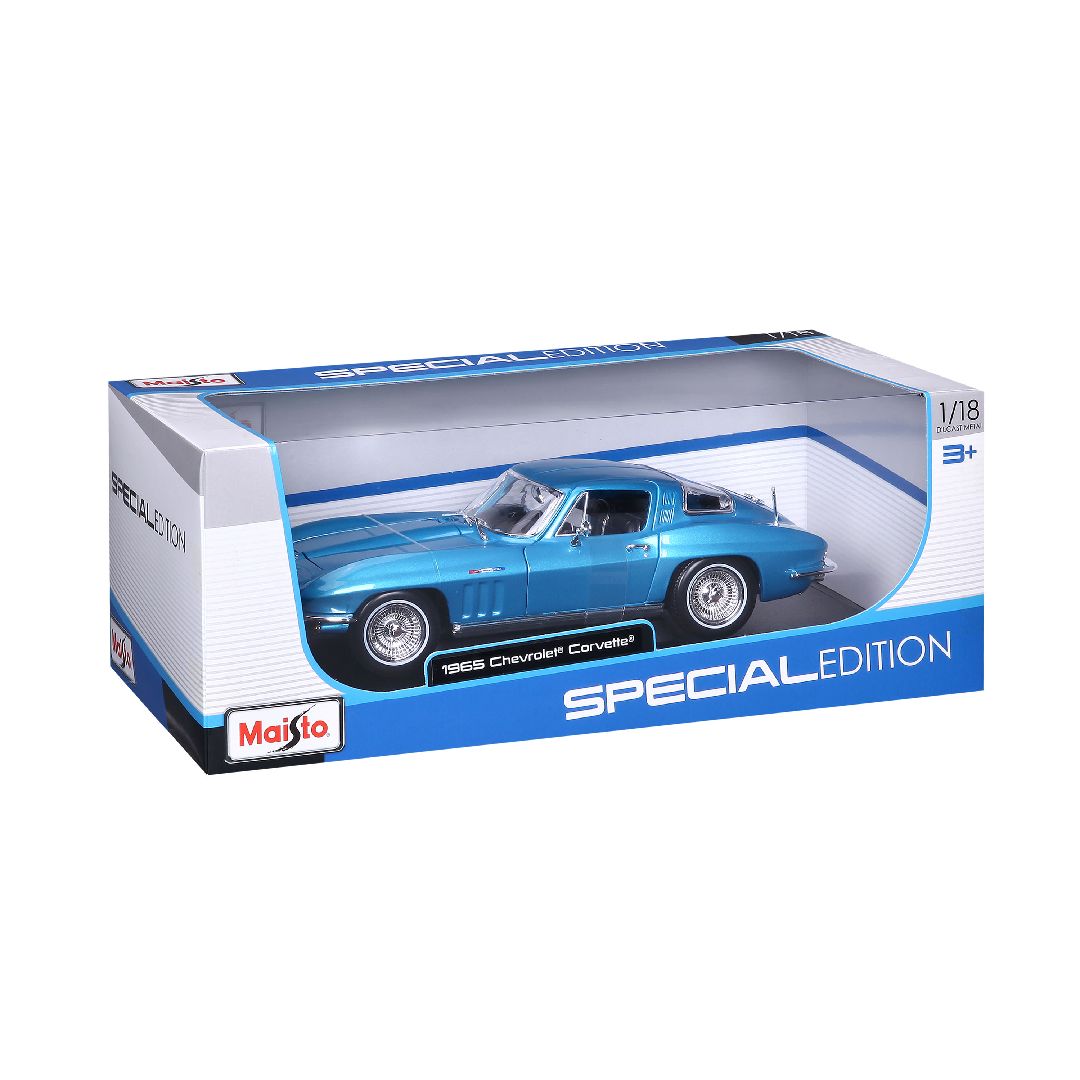 Maisto 1/18 SE 1965 Chevrolet Corvette (Metallic Light Blue)