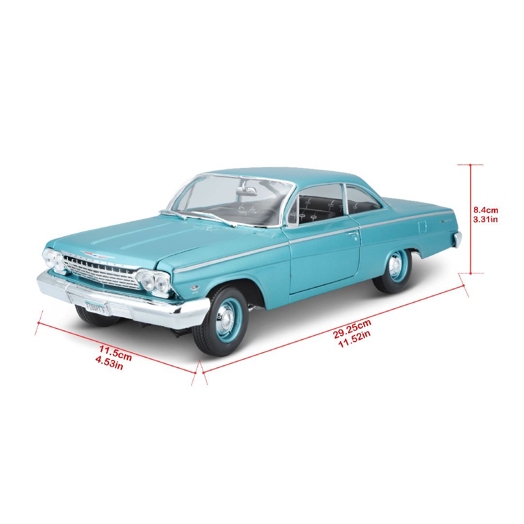 Maisto 1/18 SE 1962 Chevrolet Bel Air - Metallic Light Blue
