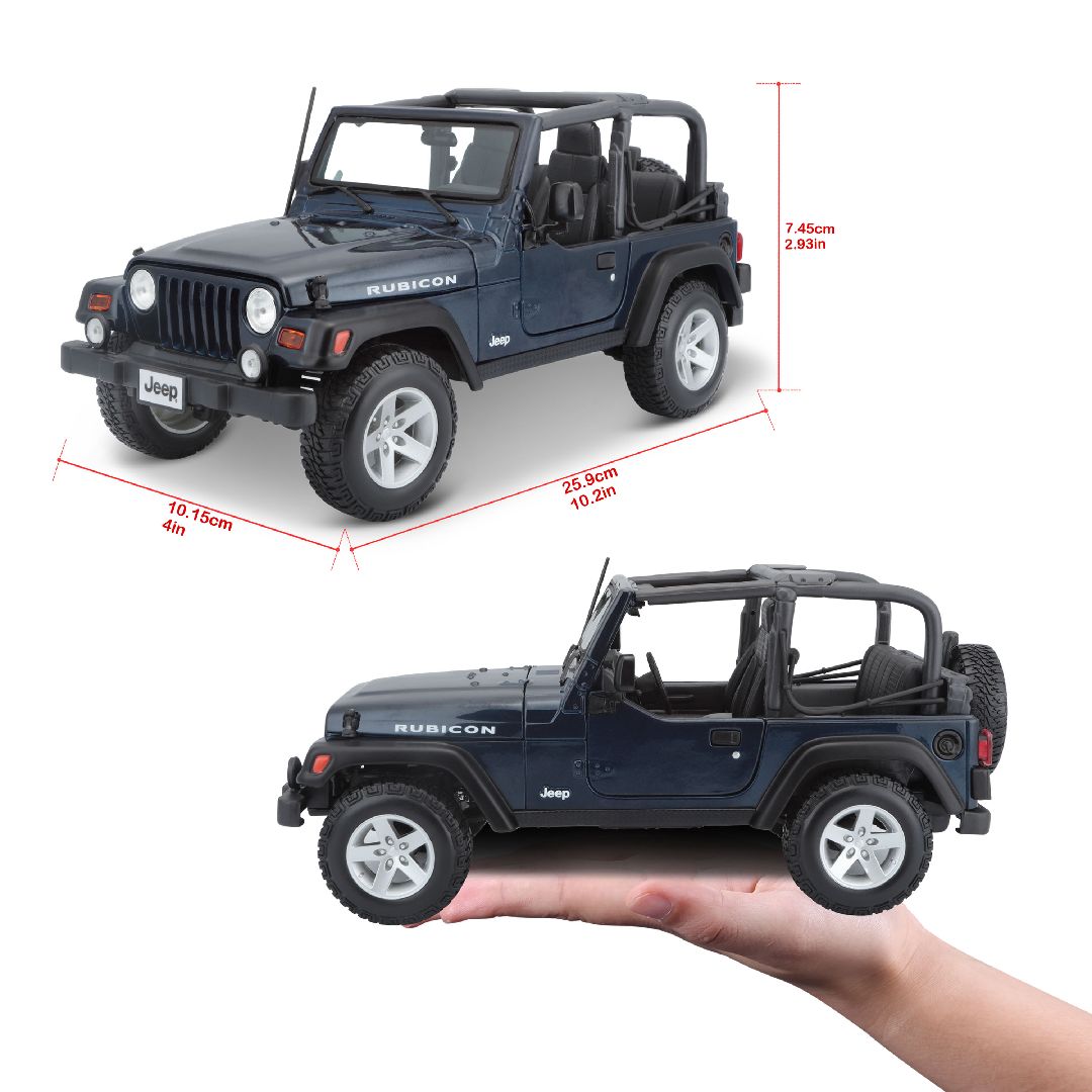 Maisto 1/18 SE Jeep Wrangler Rubicon - Metallic Blue