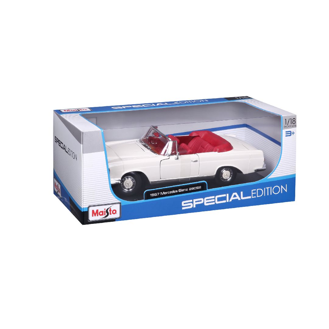 Maisto 1/18 SE 1967 Mercedes-Benz 280SE Cabrio - Cream