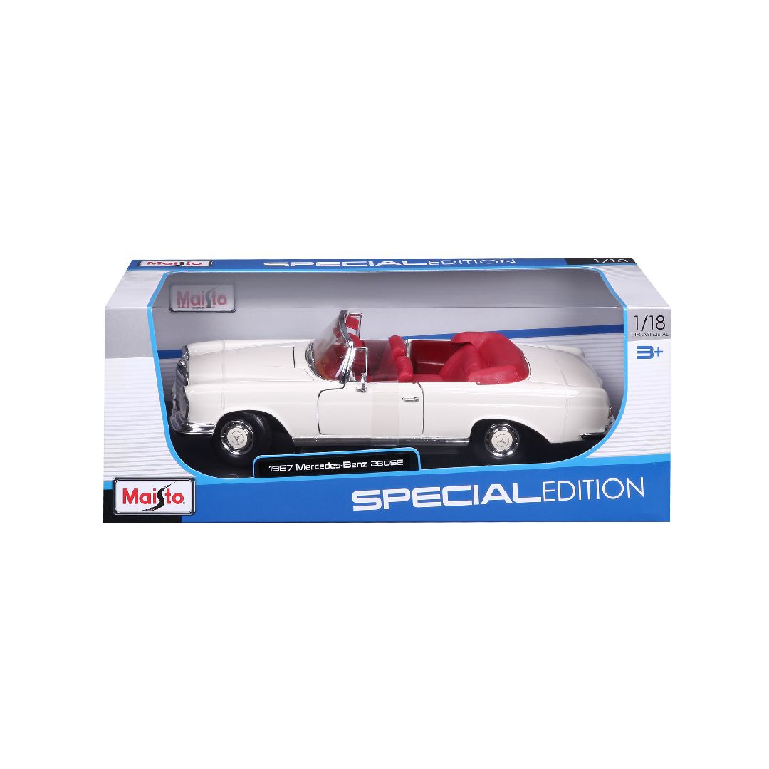 Maisto 1/18 SE 1967 Mercedes-Benz 280SE Cabrio - Cream