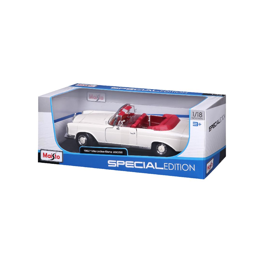 Maisto 1/18 SE 1967 Mercedes-Benz 280SE Cabrio - Cream